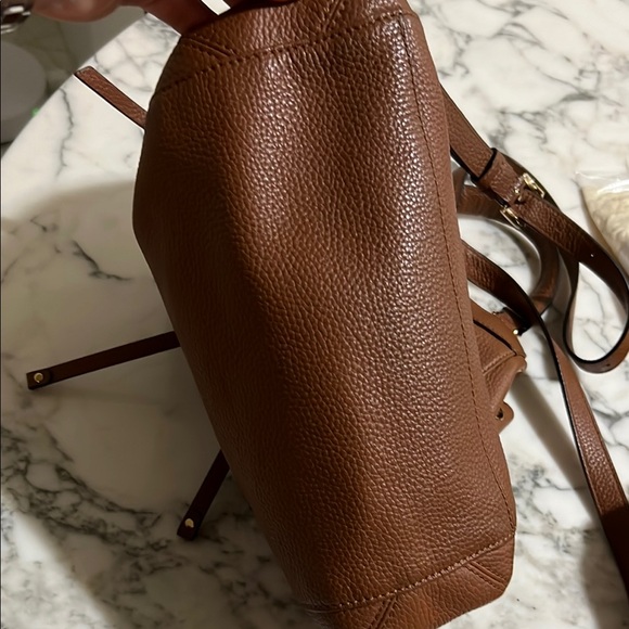 Michael Kors Brown Leather Backpack Classic Design - Picture 13 of 14